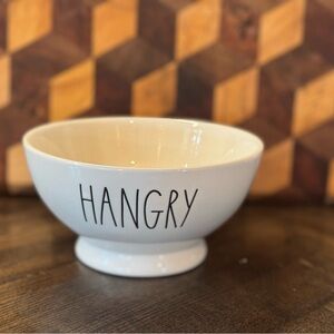 Rae Dunn White Ceramic Serveware Bowl Hangry